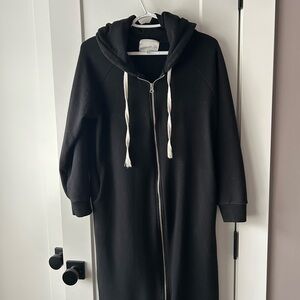 OAK + FORT Black fleece jacket